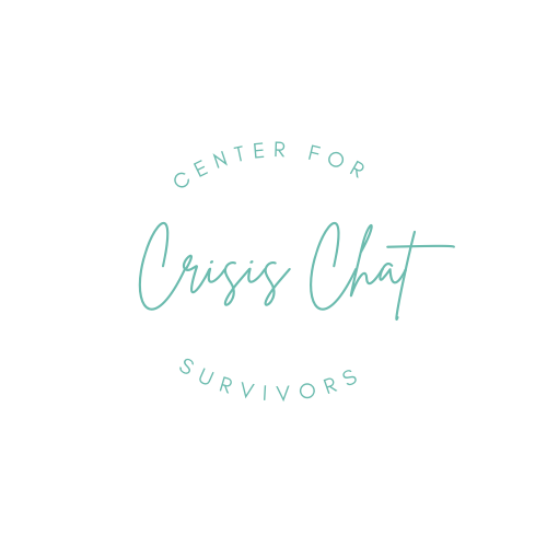Decorative text Center for Survivors Crisis Chat in 